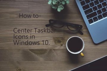 Center Taskbar Icons in Windows 10