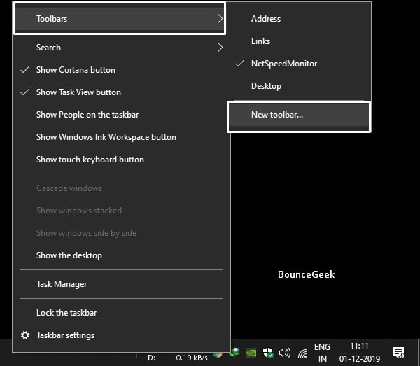 How To Center Taskbar Icons In Windows 10. - Bouncegeek