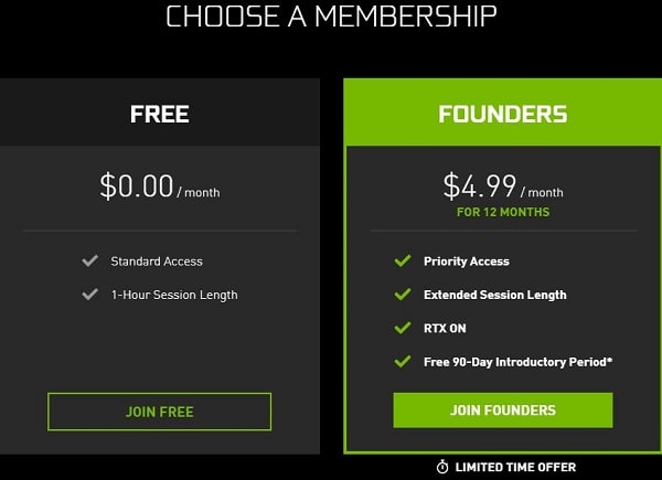 free nvidia geforce now founders account