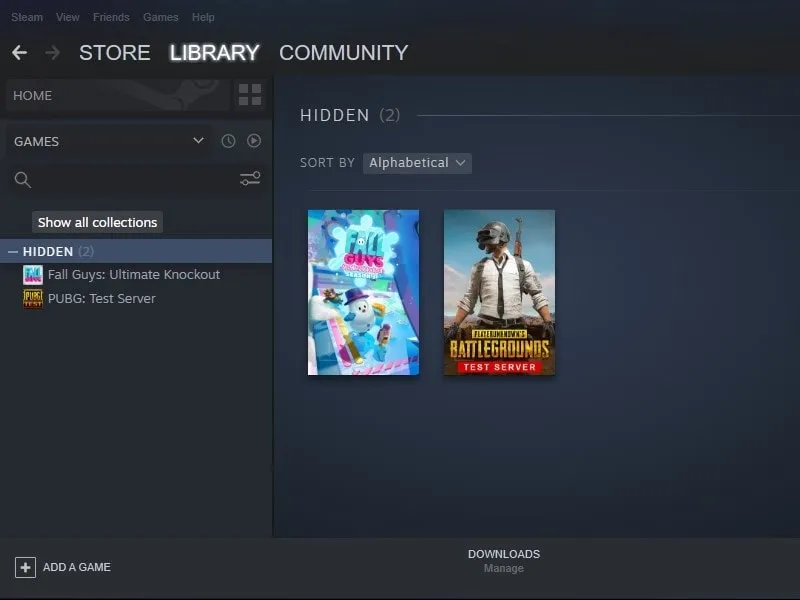 How to Hide/Unhide Games in Steam?
