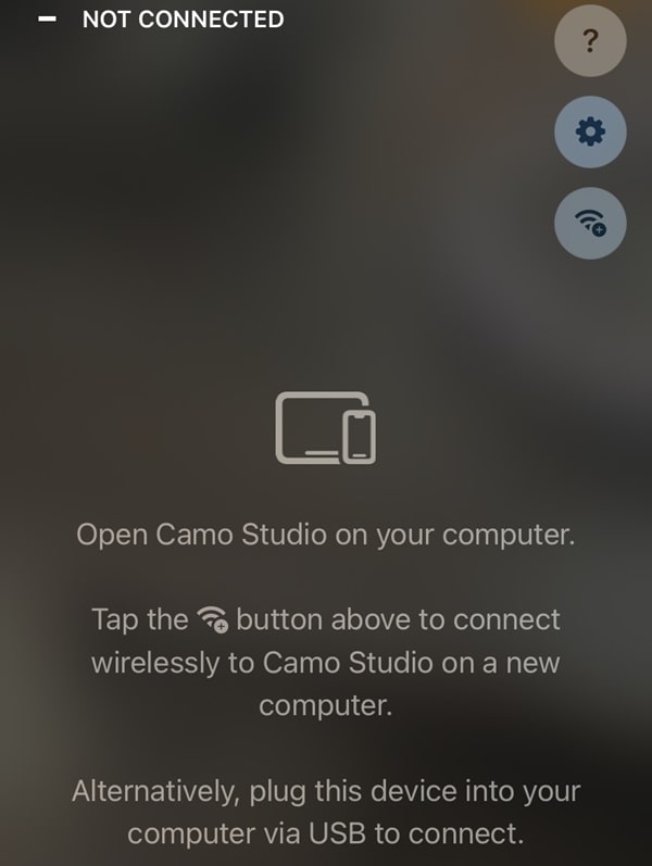 Camo Studio App in iPhone