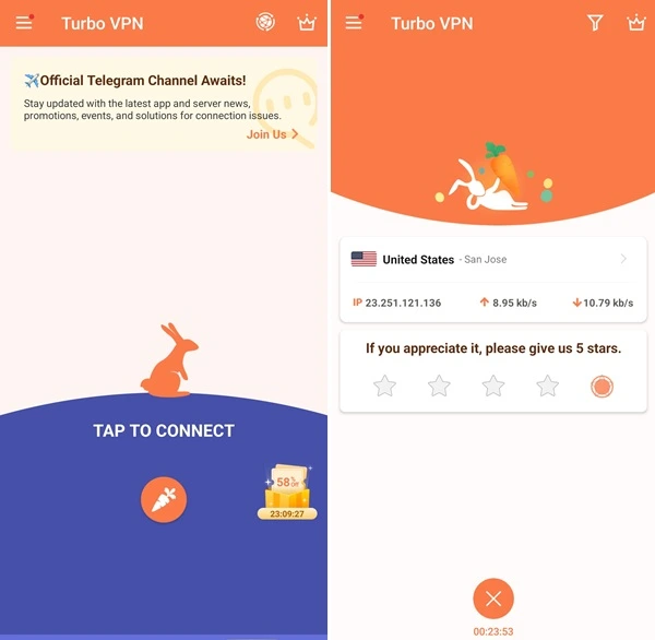 TurboVPN App Connect to VPN