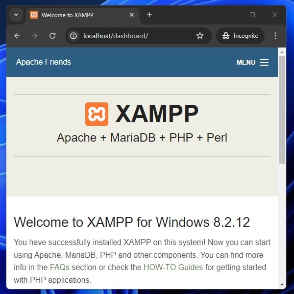 XAMPP LocalHost Local Web Server