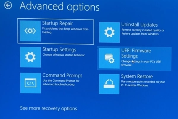 UEFI Firmware Settings