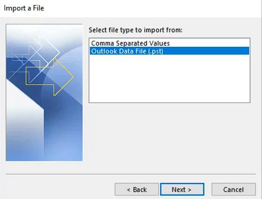 Outlook Data File