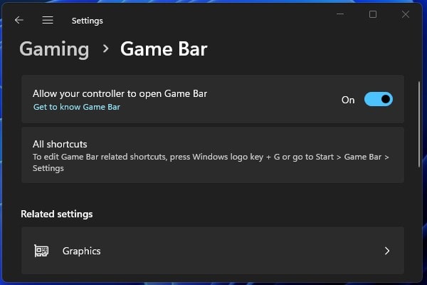 Allow your controller to open Game Bar