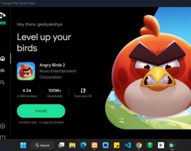 Install Google Play Games on Windows 11