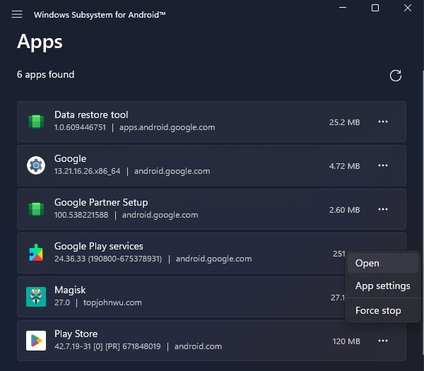 Open Play Store - Install Google Play Store on Windows 11