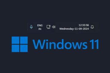 Show Weekday and Seconds in System Tray Clock on Windows 11