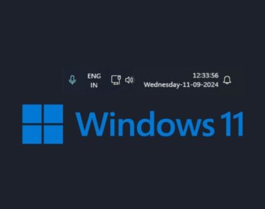 Show Weekday and Seconds in System Tray Clock on Windows 11