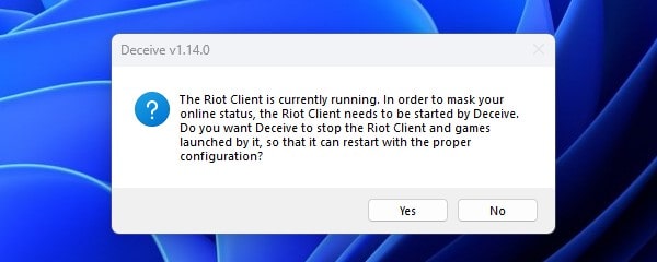 Start Riot Client by Deceive min