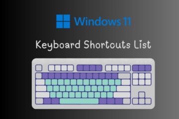 Windows 11 Keyboard Shortcuts List