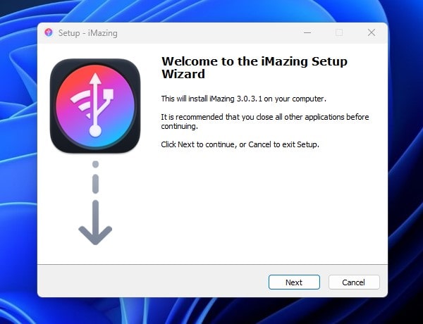 iMazing Setup Wizard
