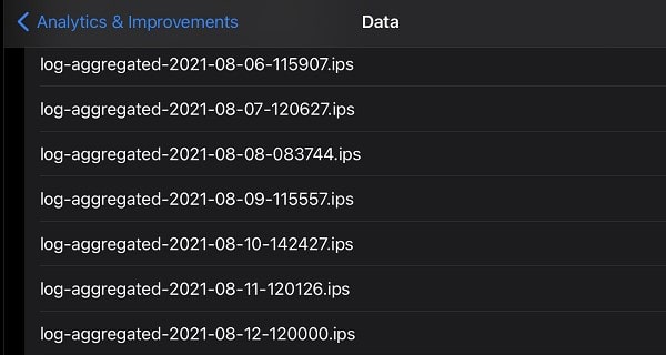 log aggregated data Battery Cycle Count Data