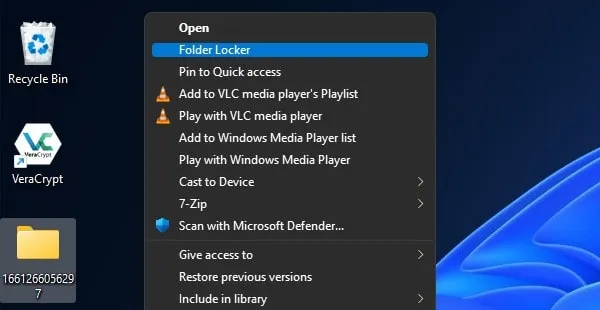 Password Protect Folder using Folder Locker Windows 11