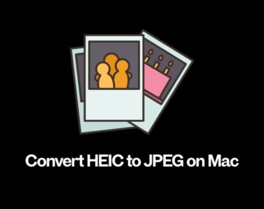 Convert HEIC to JPEG on Mac