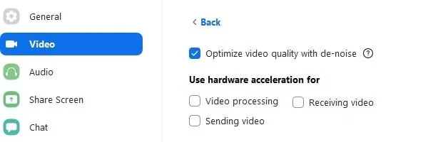 Disable Hardware Acceleration