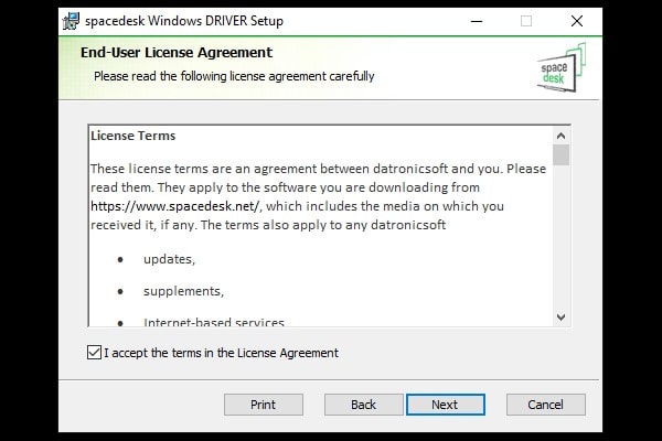 Spacedesk Windows Driver Setup