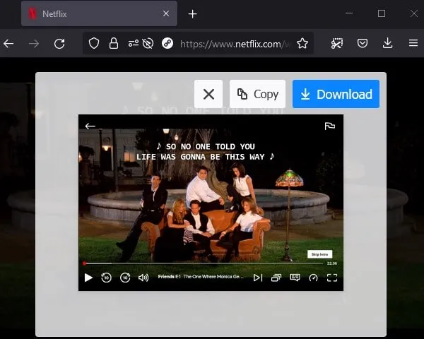 Downlaod Captured Netflix Screenshots in Windows