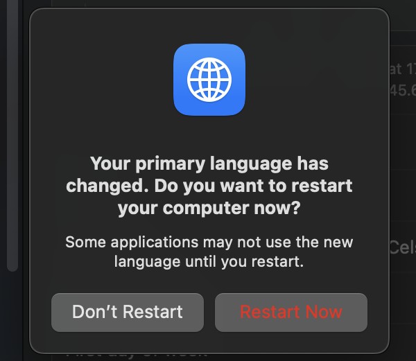 Restart macOS Now