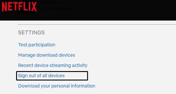 Sign out to Stop Someone from using Your Netflix Account