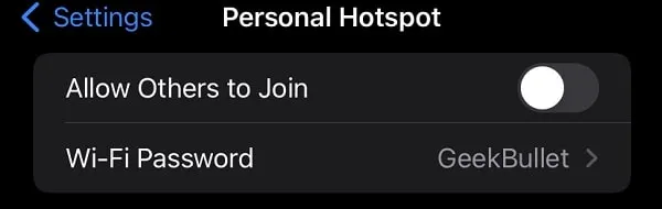 Disable Personal Hotspot to fix iPhone Battery draining Fast iOS 18