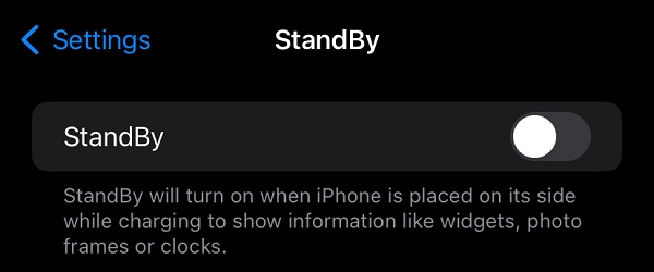 Disable StandBy Mode on iOS 18