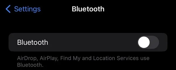 Disable iPhone Bluetooth to fix iOS 18 Battery Drain