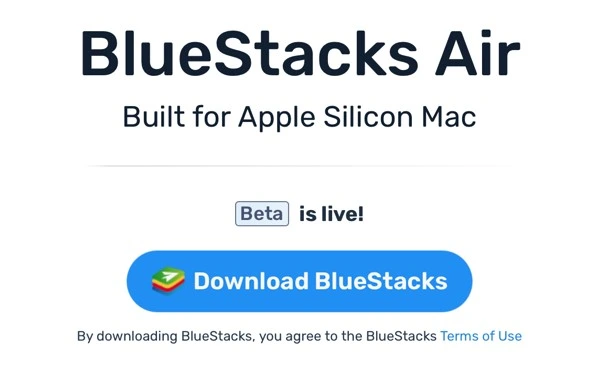 Download Bluestacks Air for Apple Silicon Mac