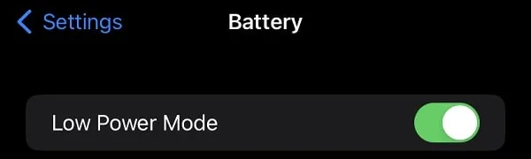 Enable Low Power Mode to iPhone Battery draining Fast iOS 18