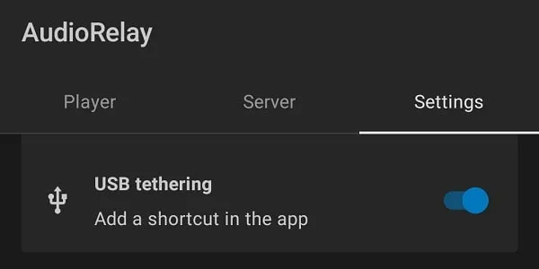 Enable-USB-tethering-option-in-AudioRelay-App
