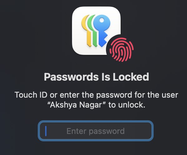 passwords is locked