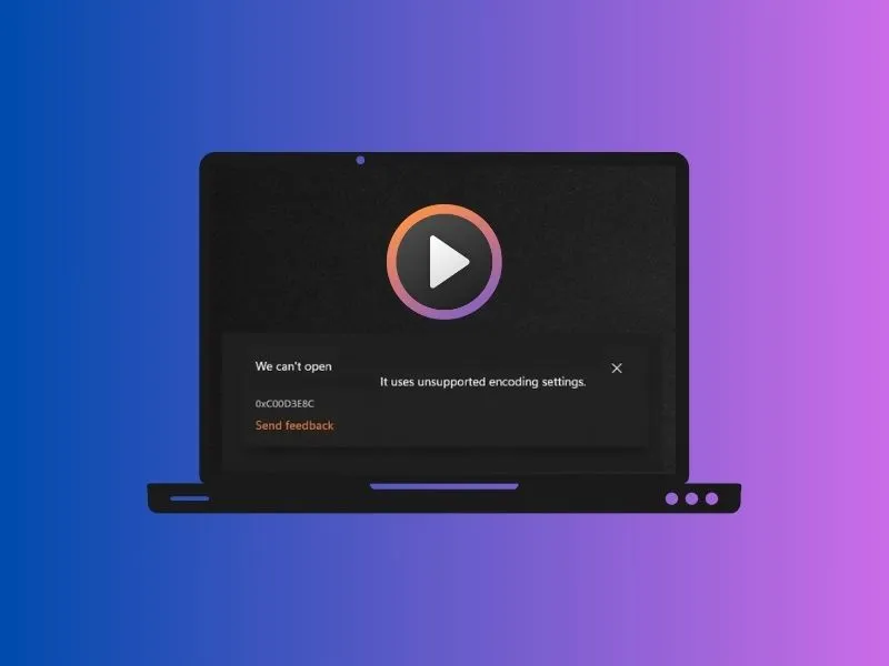 0xC00D3E8C We Can't Open Error on Windows 11 Media Player