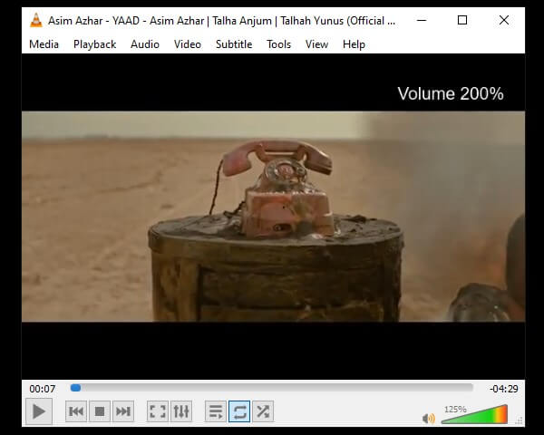 Increase YouTube Video Volume 200 in VLC