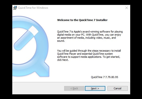 Install QuickTime Player on Windows PC