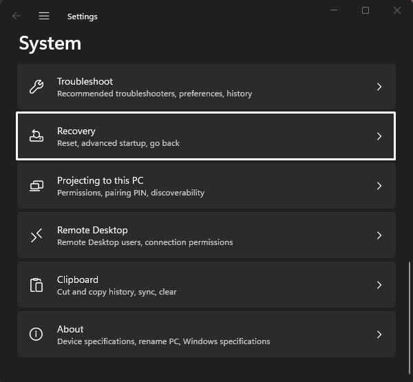 Windows 11 Recovery