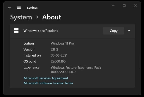 check-Windows-11-specification-settings-app