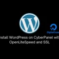 Install WordPress on CyberPanel with OpenLiteSpeed