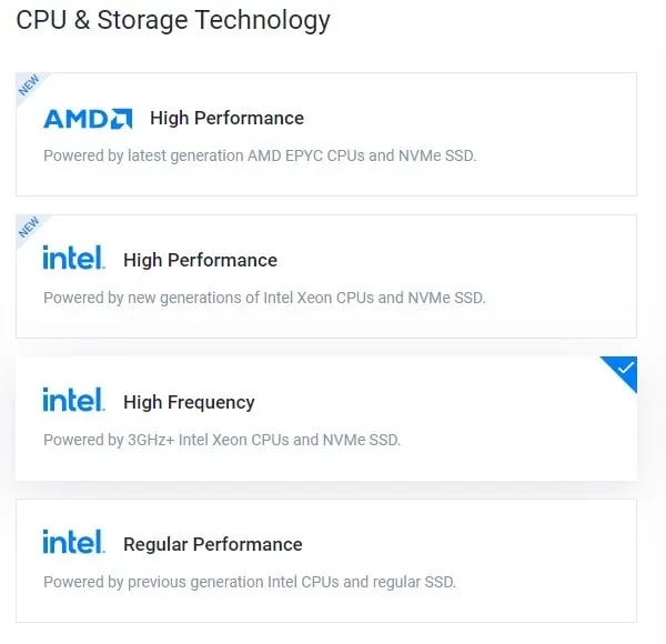 Select Intel High Frequency