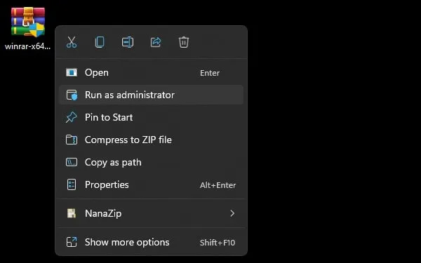 Install WinRAR Beta version to get WinRAR in Windows 11 Context Menu