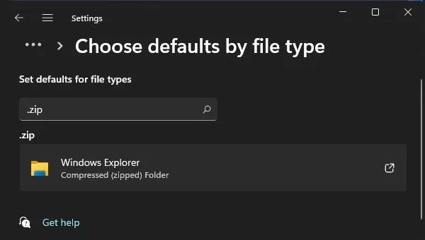 Search for Zip File Format