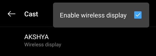 Cast Android Screen to Windows 11 using Connect App