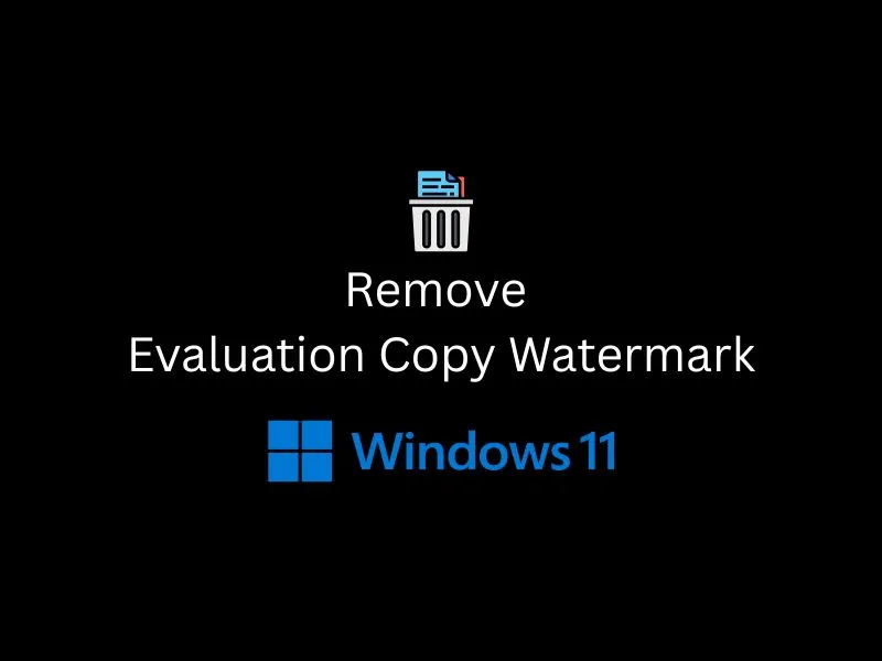 Remove Evaluation Copy Watermark