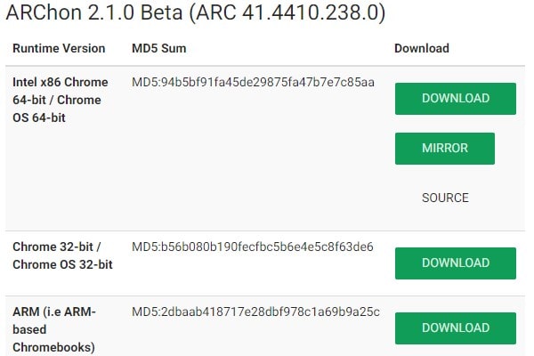 Download ARChon Beta
