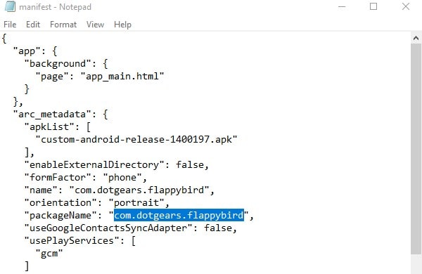 Note App Package Name