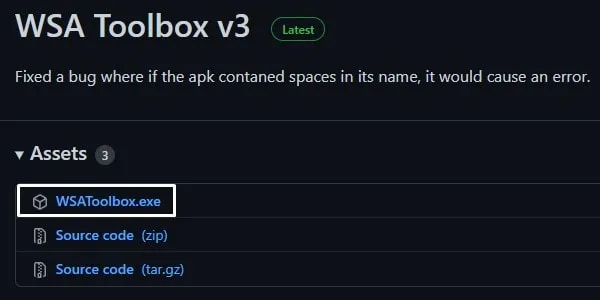 Download WSA Toolbox Setup File 