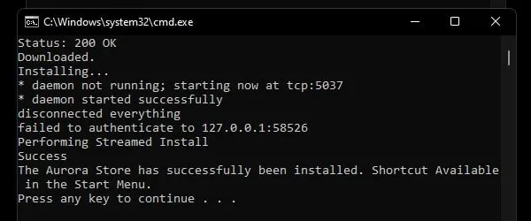 Install Aurora Store 