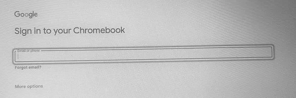 Sign in to your Chromebook